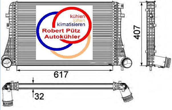 Ladeluftkühler, VW ALHAMBRA, TDI, 3C0145805AK und 3C0145805AN