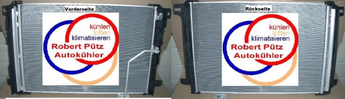 Klimakondensator, Kondensator m. TR, Mercedes  W212, S212, C207,