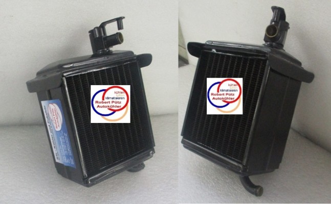 Heizungskühler inkl. Ventil NEU, links / Fahrerseite  Neu, Mercedes Ponton, W120, W121, W180, z.B. 190 SL