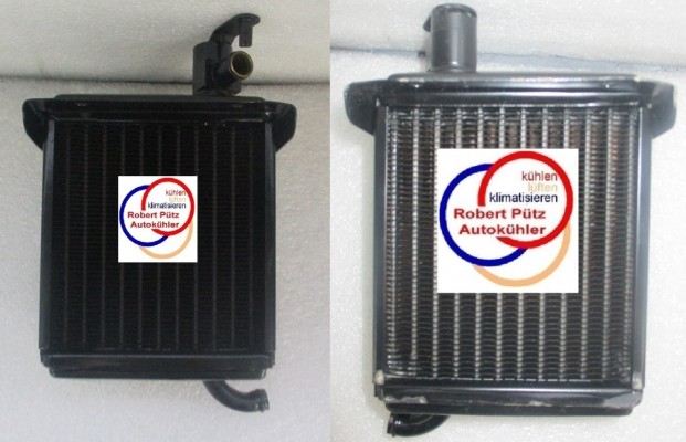 Heizungskühler inkl. Ventil NEU, links / Fahrerseite  Neu, Mercedes Ponton, W120, W121, W180, z.B. 190 SL