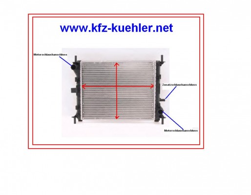Kühler, Wasserkühler, Ford Focus, Schalter oh. Klima, 1,4-1,8L,