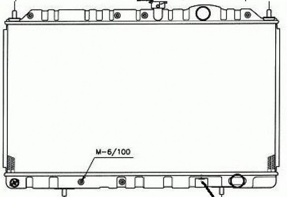 Kühler, Wasserkühler, MITSUBISHI GALANT V, E5, E7, E8, Schalter