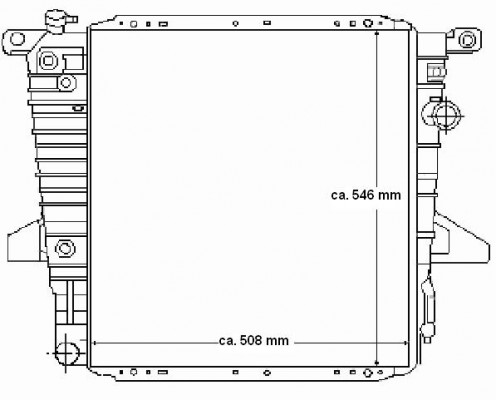 Kühler, Wasserkühler, Ford Explorer (U2), 4,0 L V6, 93-96, NEU
