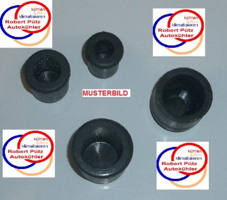 Kühler Gummi - Verschlussstopfen / Blindstopfen ca. 15 mm