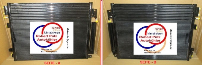 Klimakondensator, Kondensator Chrysler 300 C, Dodge Charger, Dodge Challender ab Bj. 2005