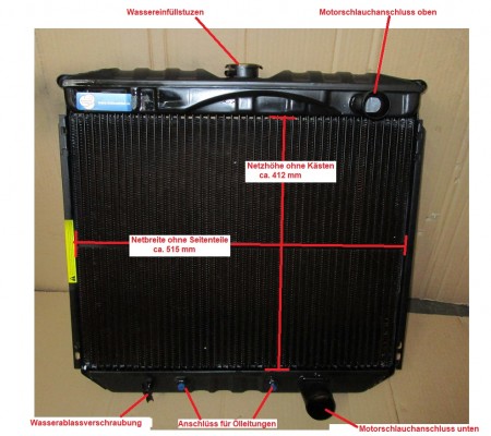 KÜHLER Wasserkühler Generalüberholung, NEUAUFBAU, Netzerneuerung,  Ford Mustang Oldtimer