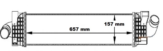 Ladeluftkühler Ford S-MAX, C-MAX, Mondeo IV, Kuga I