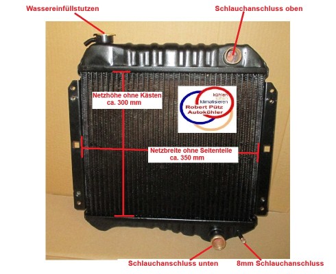 Iseki SG 15, Kühler, Wasserkühler, Überholung / Netzerneuerung