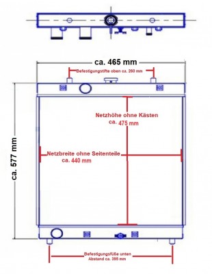 Kühler, Wasserkühler, Kubota L4400