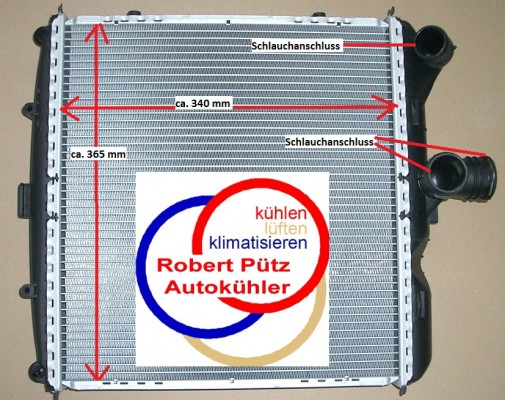 Kühler Wasserkühler rechts, Porsche, 911 (997), Cayman (987),  Boxster (987)