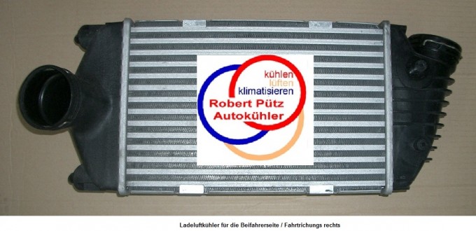 Ladeluftkühler Turbokühler rechts / Beifahrerseite, Porsche 911 / 997 für  3,6 & 3,8-PORS-40-61-LLK-R
