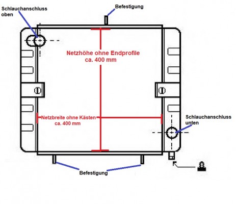 KÜHLER Überholung, Wasserkühler Netzerneuerung, VW LT, 28-35 & 40-55