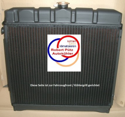Wasserkühler Kühler mit Thermoschaltergewinde,  Mercedes / 8 W115, 200 - 220 Benziner & Diesel (027)