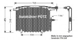 Klimakondensator, Kondensator, Audi 100 (Typ C4)