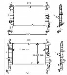 KÜHLER, Wasserkühler, Opel Meriva, 1,3 & 1,7 CDTI (Schalter)
