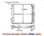 Kühler, NR Wasserkühler, (Links), Porsche Boxster, Porsche 911