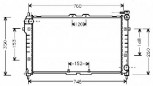 KÜHLER, Wasserkühler, Mazda MX 6, Mazda 626