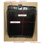 Wasserkühler, Kühler Überholung (STN) für MERCEDES W111, 1115010001, bei Automatikgetriebe