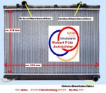 Kühler, Wasserkühler, KIA Sorento (JC), 2,5 CDRi ab 08.2002