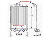 KÜHLER, Wasserkühler, Piaggio Porter 1,4 L Diesel & 1,3 Benziner