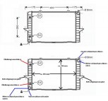 Wasserkühler Kühler, Volvo V70 I, Volvo C70 I, Volvo S70, XC 70