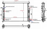 Kühler, Wasserkühler, Mercedes M Klasse W164, GL Klasse X164, R Klasse W251, V251