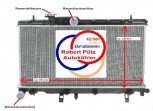 Kühler, Wasserkühler, Subaru IMPREZA, Modell GD & GG - 2,0 STi
