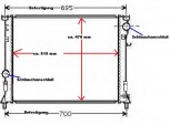 KÜHLER Wasserkühler Chrysler 300 C, ab 09. 2004 -