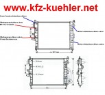 Kühler, Wasserkühler, Mercedes M Klasse W163, 270 CDI
