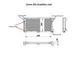 KÜHLER, Wasserkühler, BMW, E34, E32, 530i, 535i, 735i, 730i