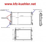 KÜHLER, Wasserkühler, OPEL Signum, Opel Vectra C, Autmatik