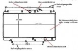 Wasserkühler, Kühler u. Deckel, Honda Accord, (2,0L 16V) 09.93-02.98