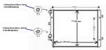 KÜHLER, Wasserkühler, VW Golf 5, VW Touran, Audi A3, ohne Klima