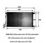 Kondensator, Klimakondensator, BMW E46, Diesel, 318 - 330