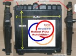 Neuaufbau, mit neuen Leistungsverbesserten Kühlernetz, Kühler Wasserkühler Mercedes G Klasse W460, W461, Mercedes Wolf, Schalter