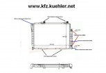 Kühler, Mercedes W202, C 180 bis 280, Schalter mit Klima (NR)