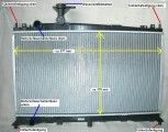 KÜHLER, Wasserkühler, Mazda 6, GG & GY, Benz., Schaltgetriebe