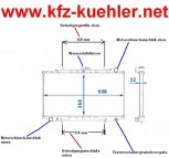 KÜHLER, Wasserkühler, Nissan Primera, W10, Diesel