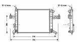 KÜHLER, Wasserkühler, Opel Corsa C, Opel Combo, Opel Tigra