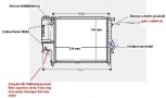 KÜHLER, Wasserkühler mit kühlerdeckel, BMW E34, Tropen-Version, (520*440*42 mm)