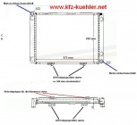 Wasserkühler, Kühler NEU Mercedes W 201, 190 Diesel, 2,5 L, Schaltgetriebe