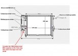 KÜHLER, Wasserkühler m. Deckel BMW E34 ATM, intrigierter Ölk. (520*440mm)