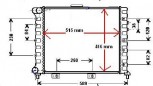 Kühler, Wasserkühler  ALFA 156, 1,6L 16V, Schalter m. KLima