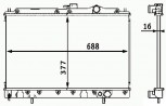 Kühler, Wasserkühler, MITSUBISHI GALANT, IV (E3), Schalter