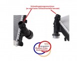 Kühler Wasserkühler links, Fahrerseite, Porsche 911 / 992, 992121252
