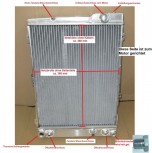 Vollaluminium KÜHLER, ALU Wasserkühler verschweißt, Audi, 80, 90, Coupe, Cabriolet, Quattro, Automatik