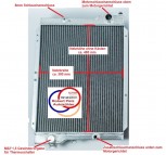Vollaluminium KÜHLER, ALU Wasserkühler verschweißt, Audi, 80, 90, Coupe, Cabriolet, Schaltgetriebe