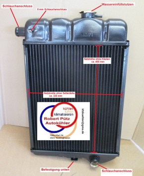 Kühler Netzerneuerung, Wasserkühler Neuaufbau, Audi 60 / NSU 60