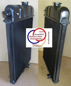 Kühler Netzerneuerung, Wasserkühler Neuaufbau, Audi 60 / NSU 60