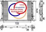 KÜHLER, Wasserkühler, Audi A4 & Q5 & A5, 2,7 - 3,0 TDI & 3,2 FSi